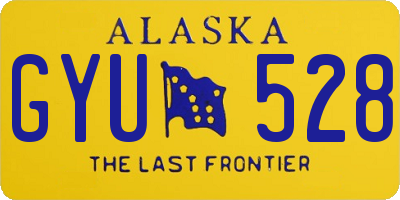 AK license plate GYU528
