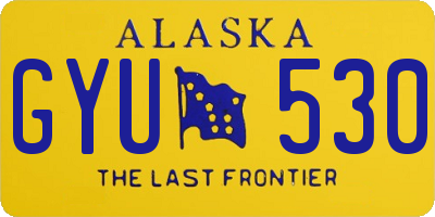 AK license plate GYU530