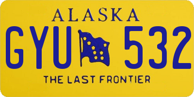 AK license plate GYU532