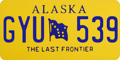 AK license plate GYU539