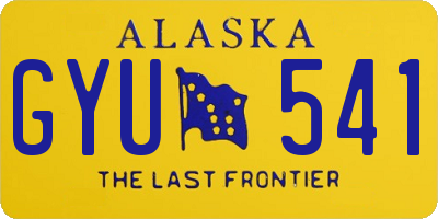 AK license plate GYU541