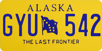AK license plate GYU542