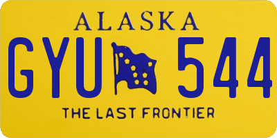 AK license plate GYU544