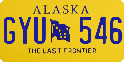 AK license plate GYU546