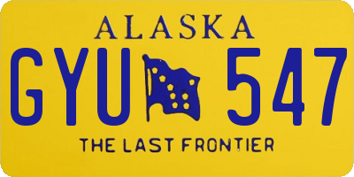 AK license plate GYU547