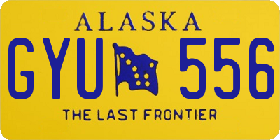 AK license plate GYU556