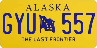 AK license plate GYU557