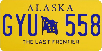 AK license plate GYU558