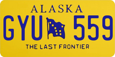 AK license plate GYU559
