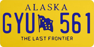 AK license plate GYU561