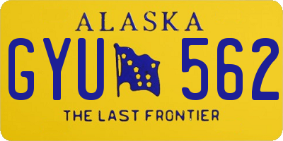 AK license plate GYU562