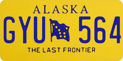 AK license plate GYU564