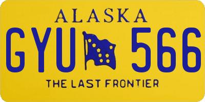 AK license plate GYU566