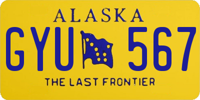 AK license plate GYU567