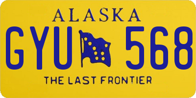 AK license plate GYU568