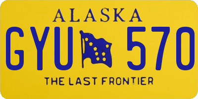 AK license plate GYU570