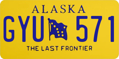 AK license plate GYU571