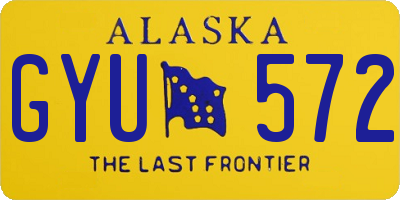 AK license plate GYU572