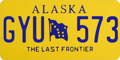 AK license plate GYU573