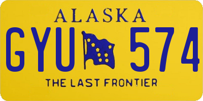 AK license plate GYU574