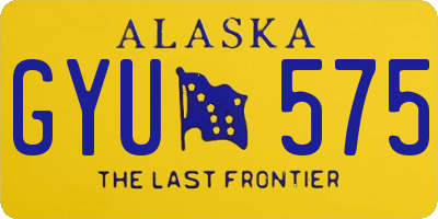 AK license plate GYU575
