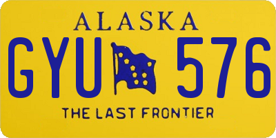 AK license plate GYU576