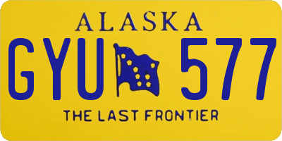 AK license plate GYU577