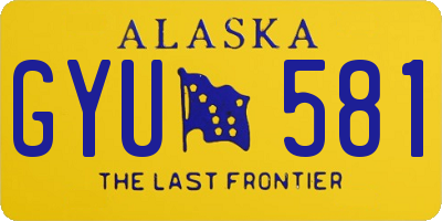AK license plate GYU581