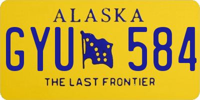 AK license plate GYU584