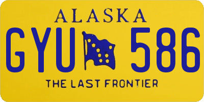 AK license plate GYU586