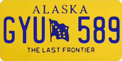 AK license plate GYU589