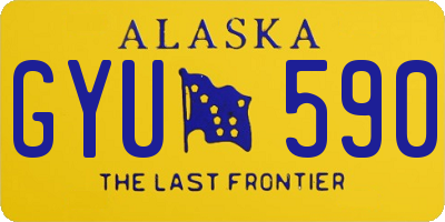 AK license plate GYU590
