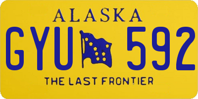 AK license plate GYU592