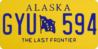 AK license plate GYU594