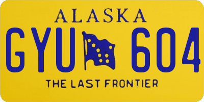 AK license plate GYU604
