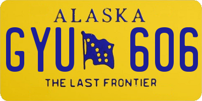 AK license plate GYU606