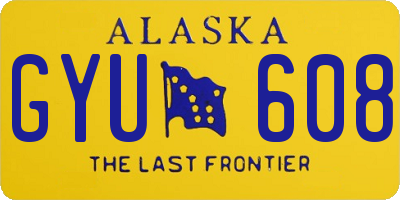 AK license plate GYU608