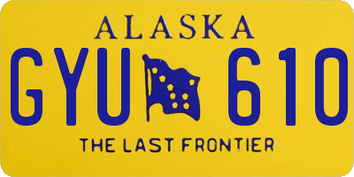 AK license plate GYU610