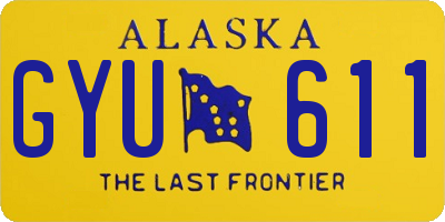 AK license plate GYU611