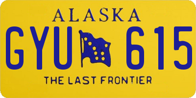 AK license plate GYU615