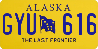AK license plate GYU616