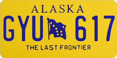 AK license plate GYU617
