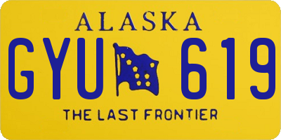 AK license plate GYU619