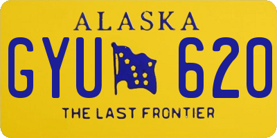 AK license plate GYU620