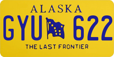 AK license plate GYU622