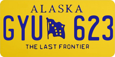 AK license plate GYU623