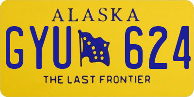 AK license plate GYU624