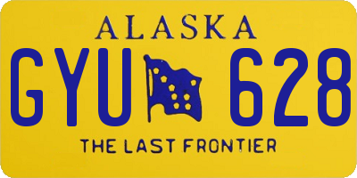 AK license plate GYU628