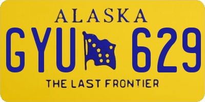 AK license plate GYU629