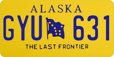 AK license plate GYU631